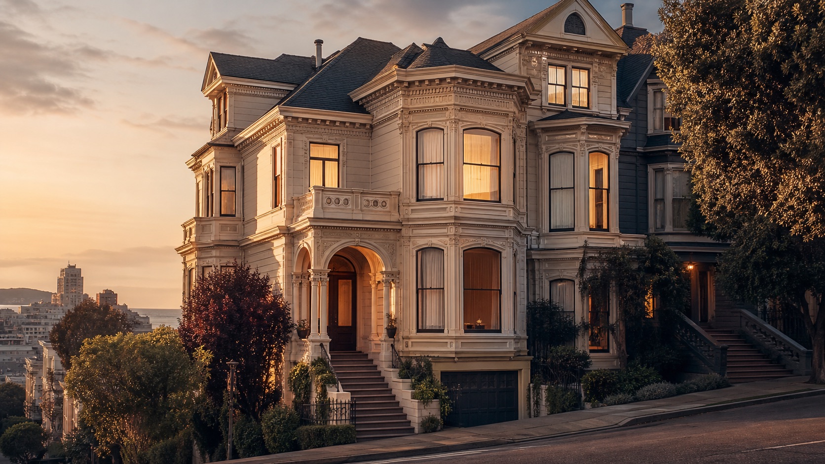 Representative San Francisco Victorian homes for the Full House affordability case