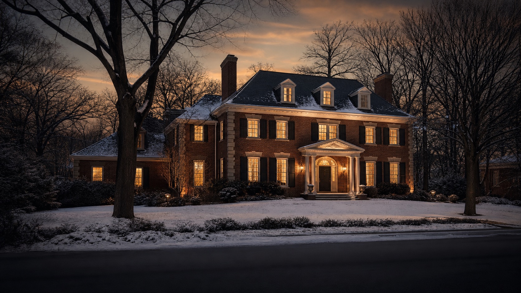 Representative Winnetka mansion exterior for the Home Alone affordability case